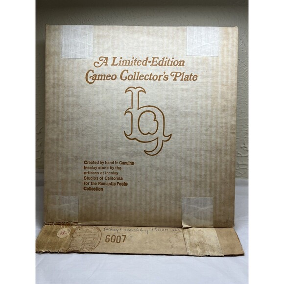 Vintage Incolay Studios "A Thing of Beauty" Sculpture Plate "The Romantic Poets" - Picture 3 of 8